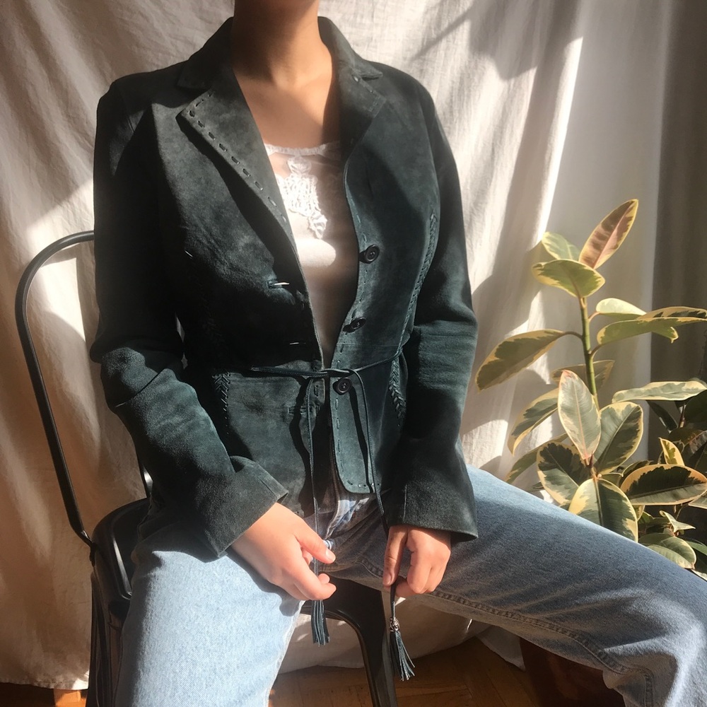 Vintage 100% leather Georgiou Studios jacket